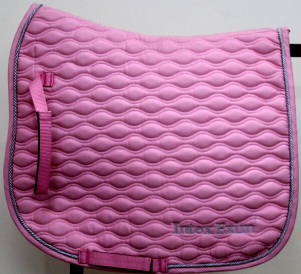 Pink Saddle Pad + Embroidery