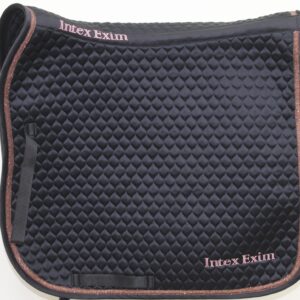 Black Saddle Pad + Embroidery