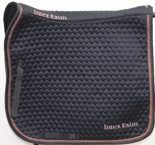 Black Saddle Pad + Embroidery