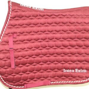 Red Saddle Pad + Embroidery