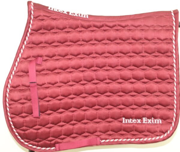 Red Saddle Pad + Embroidery