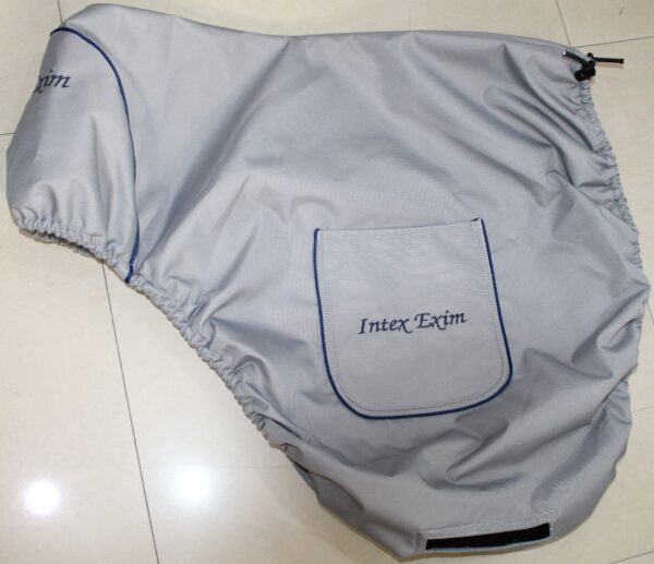 Grey Saddle Cover + Embroidery