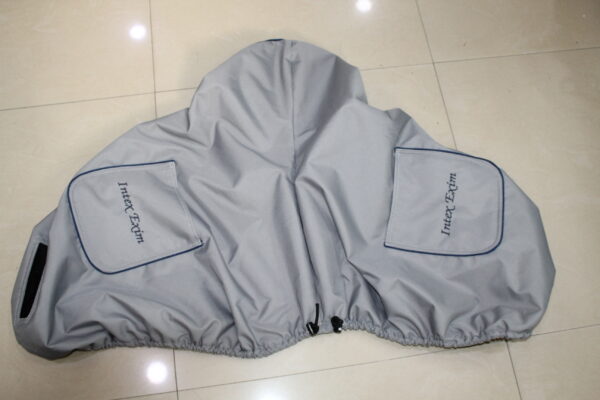 Grey Saddle Cover + Embroidery - Image 2