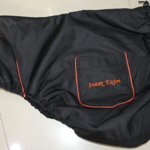 Black Saddle Cover + Embroidery