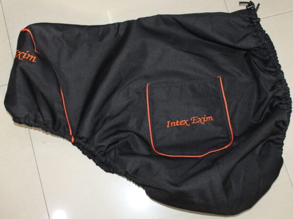 Black Saddle Cover + Embroidery