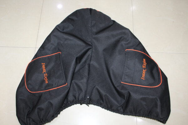 Black Saddle Cover + Embroidery - Image 2